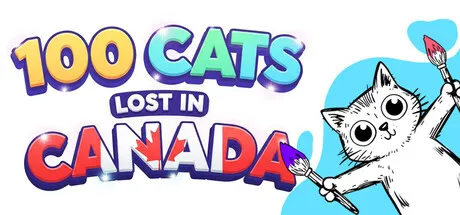 Portada de 100 Cats Lost In Canada Find & Color