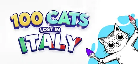 Portada de 100 Cats Lost in Italy Find & Color