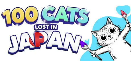 Portada de 100 Cats Lost In Japan Find & Color