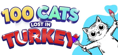 Portada de 100 Cats Lost in Turkey Find & Color