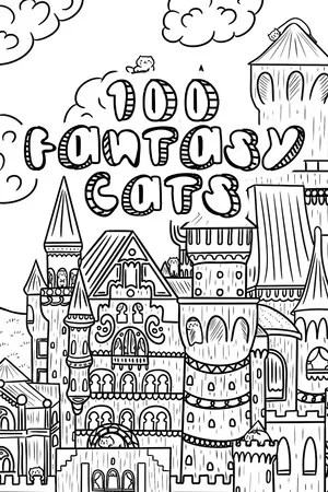 Portada de 100 Fantasy Cats