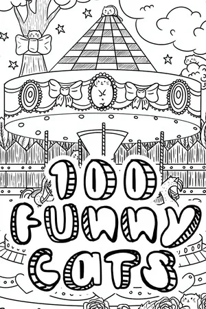Portada de 100 Funny Cats