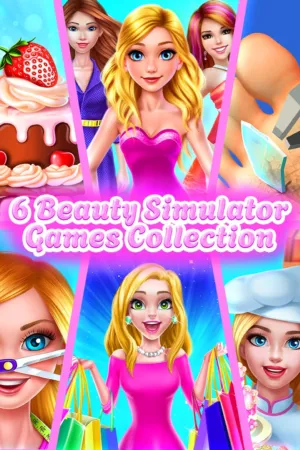 Portada de 6 Beauty Simulator Games Collection