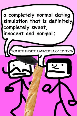 Portada de a completely normal dating simulation that is definitely completely sweet, innnocent and normal: SOMETHINGETH ANIVERSARY EDITION