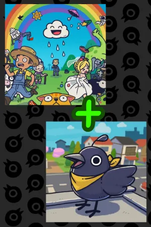 Portada de Aguafiestas (Rain on Your Parade) + Delincuervo (Just Crow Things)