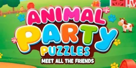 Portada de Animal Party Puzzles: Meet All the Friends