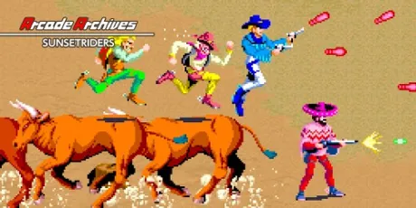 Portada de Arcade Archives SUNSETRIDERS