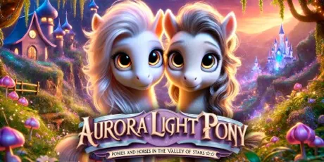 Portada de Aurora Light Pony: Ponies and Horses in the Valley of Stars