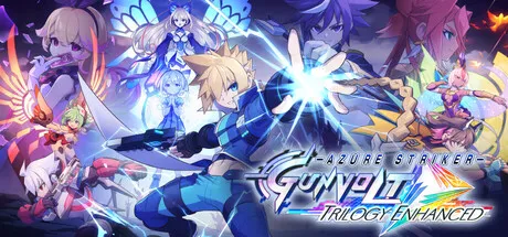 Portada de Azure Striker Gunvolt Trilogy Enhanced