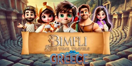 Portada de Bimfli and His Travels In Time: Greece