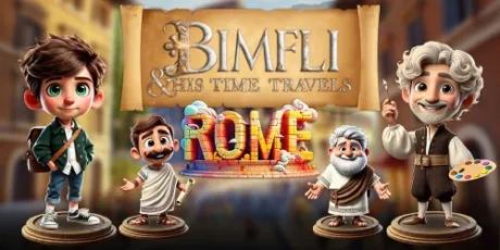 Portada de Bimfli & His Time Travels: Rome
