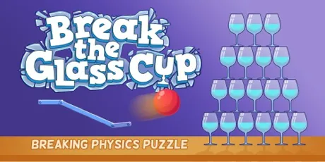 Portada de Break the Glass Cup: Breaking Physics Puzzle