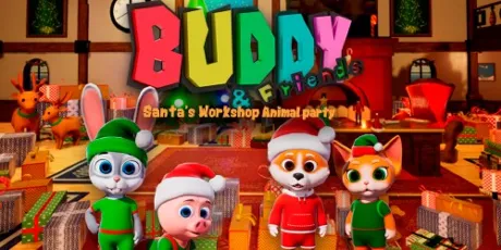 Portada de Buddy & Friends: Santa's Workshop Animal Party