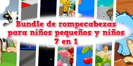 Portada de Bundle de rompecabezas para niños pequeños y niños - 7 en 1