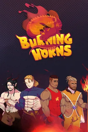 Portada de Burning Horns: A Bara Isekai JRPG