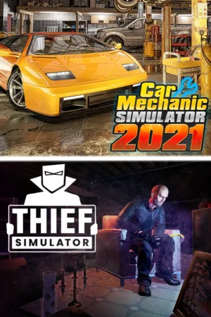Portada de Car Mechanic Simulator 2021 & Thief Simulator