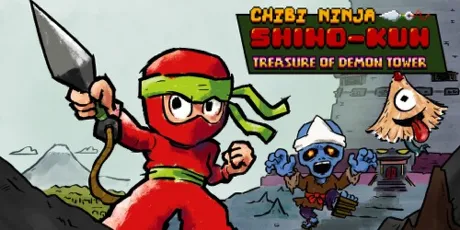 Portada de Chibi Ninja Shino-kun Treasure of Demon Tower