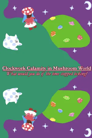 Portada de Clockwork Calamity in Mushroom World: What would you do if the time stopped ticking?
