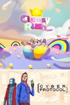 Portada de Clumsy Rush + Cyber Protocol