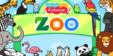 Portada de Colección del libro de colorear Zoo