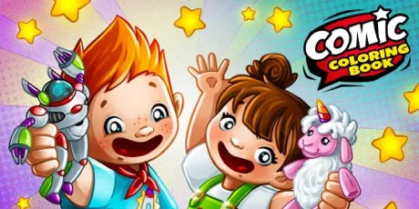 Portada de Comic Coloring Book