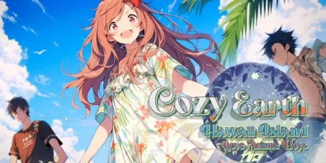Portada de Cozy Earth: Hawaii Island Love Anime Boys