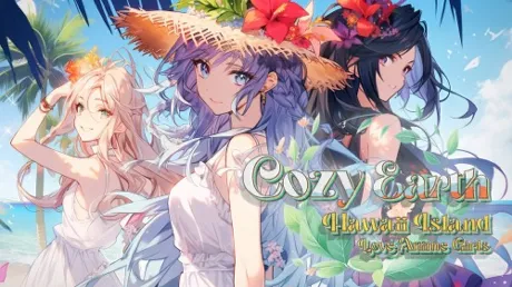 Portada de Cozy Earth: Hawaii Island Love Anime Girls