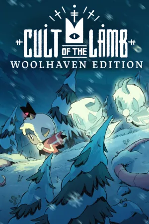 Portada de Cult of the Lamb: Woolhaven Edition