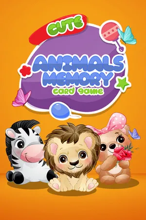 Portada de Cute Animals Memory Card Game