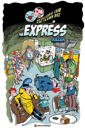 Portada de Detective Case and Clown Bot in: The Express Killer