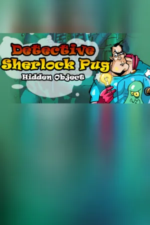 Portada de Detective Sherlock Pug - Hidden Object. Relaxing games
