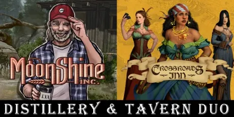 Portada de Distillery & Tavern Duo: Moonshine Inc. + Crossroads Inn: A Fantasy Tavern Sim