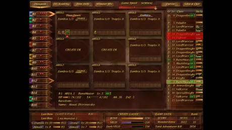 Captura de Dungeon Manager ZV