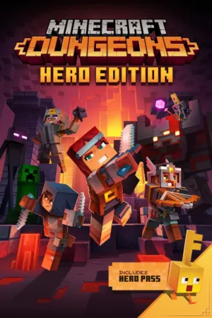 Portada de Edición de héroe de Minecraft Dungeons - Windows 10