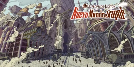 Portada de El profesor Layton y el Nuevo Mundo a vapor