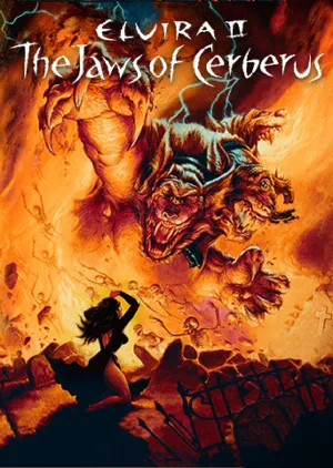 Portada de Elvira II: The Jaws of Cerberus