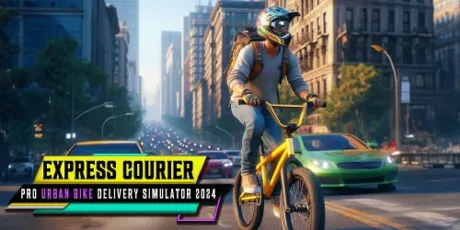 Portada de Express Courier Pro: Urban Bike Delivery Simulator 2024!
