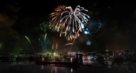 Captura de Fireworks Simulator
