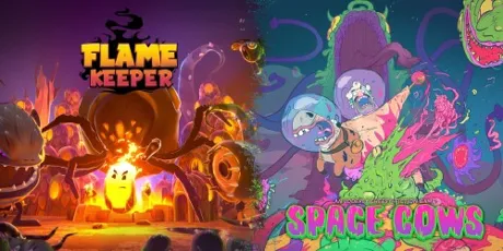 Portada de Flame Keeper + Space Cows