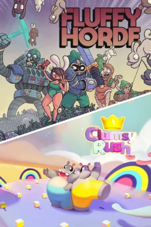 Portada de Fluffy Horde + Clumsy Rush