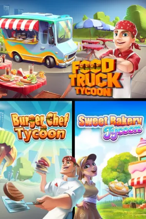 Portada de Food Truck Tycoon + Burger Chef Tycoon + Sweet Bakery Tycoon
