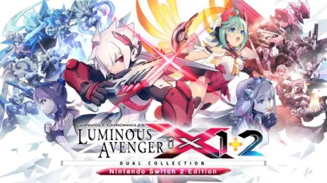Portada de Gunvolt Chronicles: Luminous Avenger iX 1+2 Dual Collection Nintendo Switch™ 2 Edition