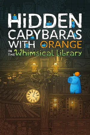 Portada de Hidden Capybaras with Orange in the Whimsical Library