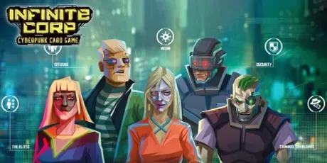 Portada de InfiniteCorp: Cyberpunk Card Game