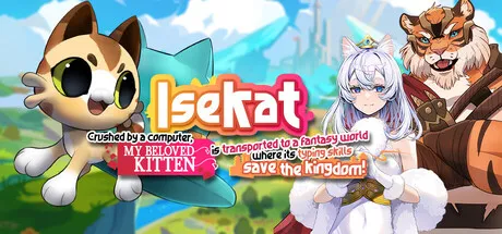 Portada de Isekat: Crushed by a Computer, My Beloved Kitten is Transported to a Fantasy World where its Typing Skills Save the Kingdom!