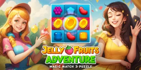 Portada de Jelly Fruits Adventure: Magic Match 3 Puzzle