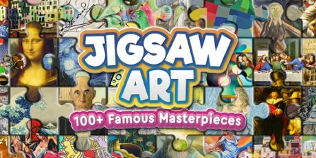 Portada de Jigsaw Art: 100+ Famous Masterpieces