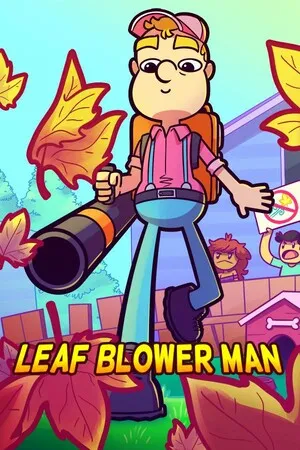 Portada de Leaf Blower Man: This Game Blows!