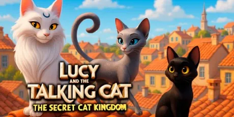 Portada de Lucy and the Talking Cat: The Secret Cat Kingdom