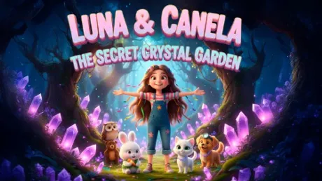 Portada de Luna & Canela: The Secret Crystal Garden